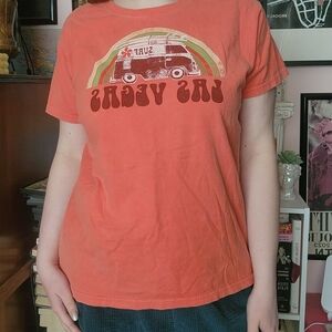 Surf Van Graphic Las Vegas T-Shirt - Orange
